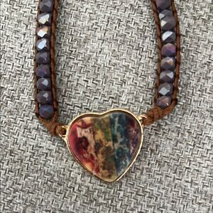 Heart-Shaped Multicolor Bracelet /Necklace